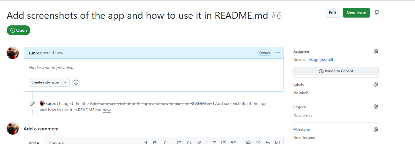 Assigning an issue to Copilot
